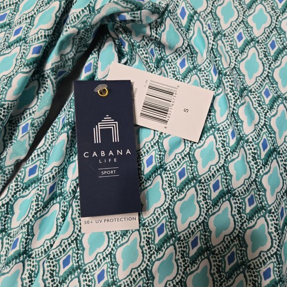 Cabana Life Sz Small Womens L/S Performance Zip UV 50+ Protection Dress - Picture 3 of 8